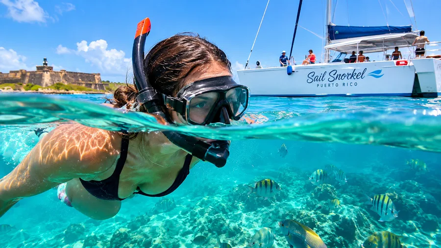 Catamaran Snorkeling Cruises from San Juan Sail Snorkel