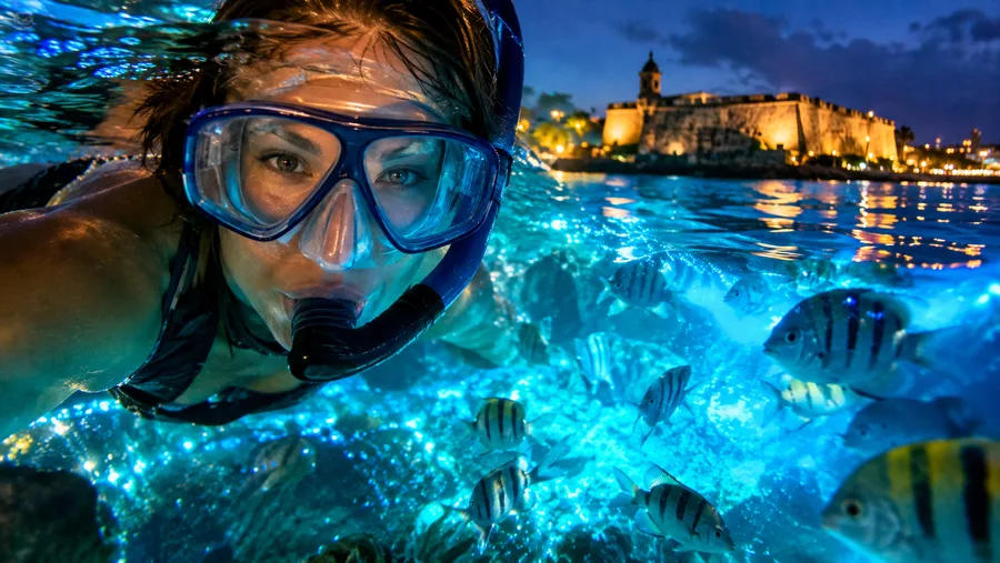 Night Snorkeling in San Juan a Glowing Experience