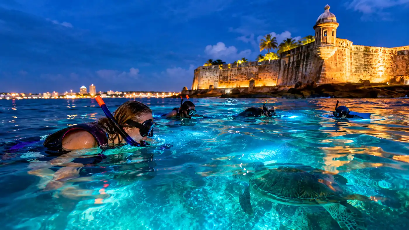 Night Snorkeling in San Juan a Glowing Experience
